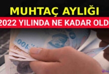 Muhtaç Aylığı Ne Kadar 2022